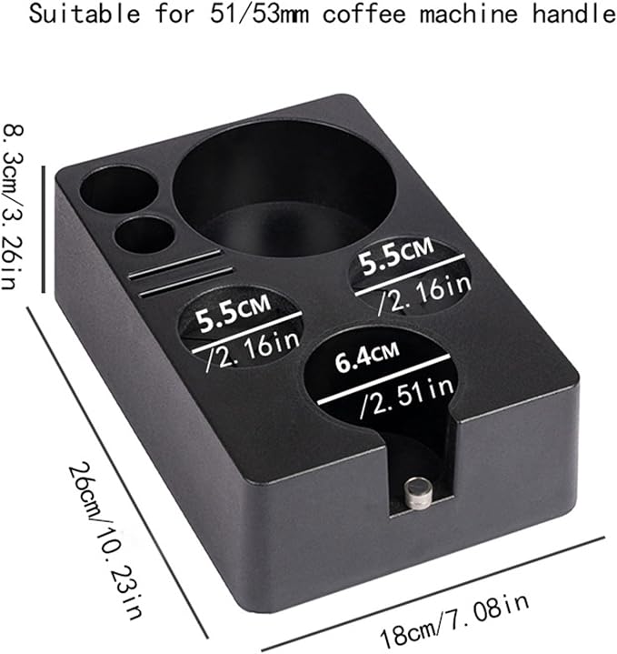 Portafilter Rack Coffee Distributor Holder Tamper Stand Adjust Height Tamping - Image 7