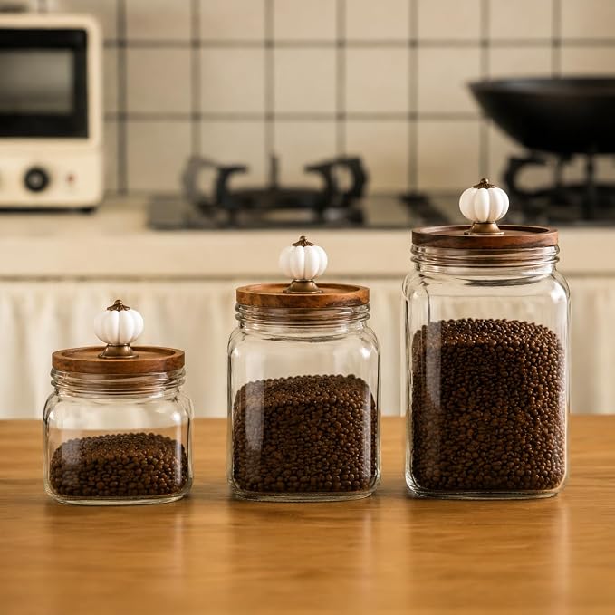 50.7oz Glass Coffee Bean Container - Image 2