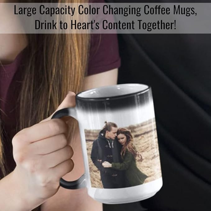 TANGLONG Color Changing Coffee Mugs 15oz Sublimation Mugs Magic Mug Heat - Image 5