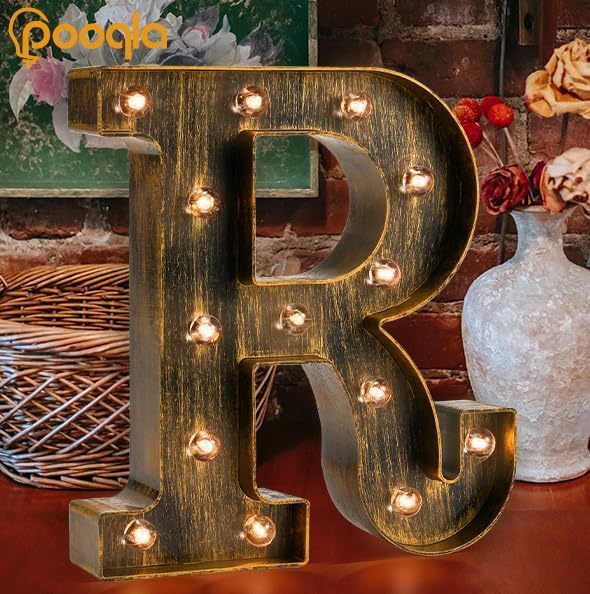 Pooqla Vintage Light Up Marquee Letters - Image 7