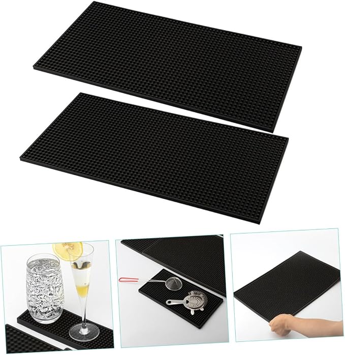 Bar Spill Mats Non-Slip PVC Kitchen Countertop Mat Rectangular Anti-Skid Bar - Image 4
