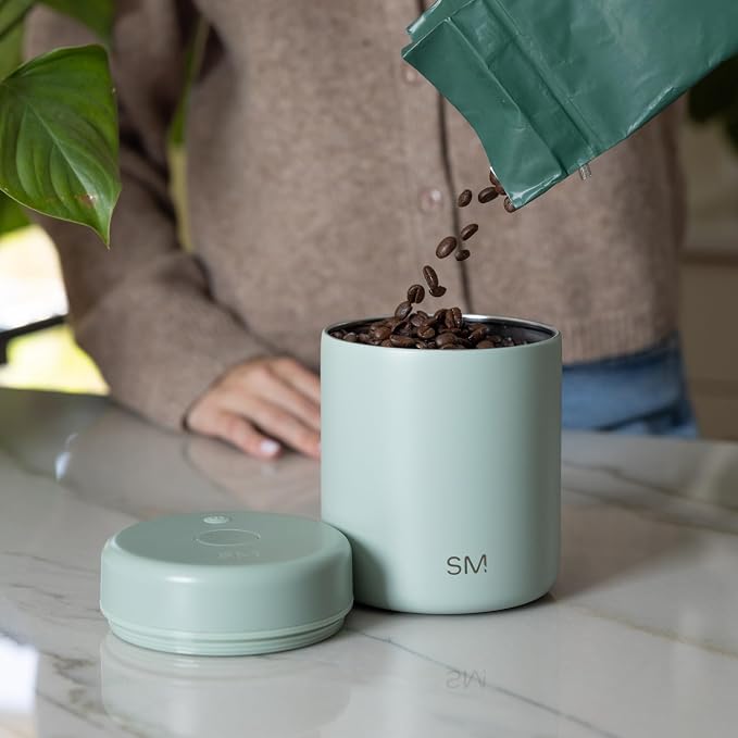 Simple Modern Delta Coffee Canister | Airtight Vacuum Seal - Image 2