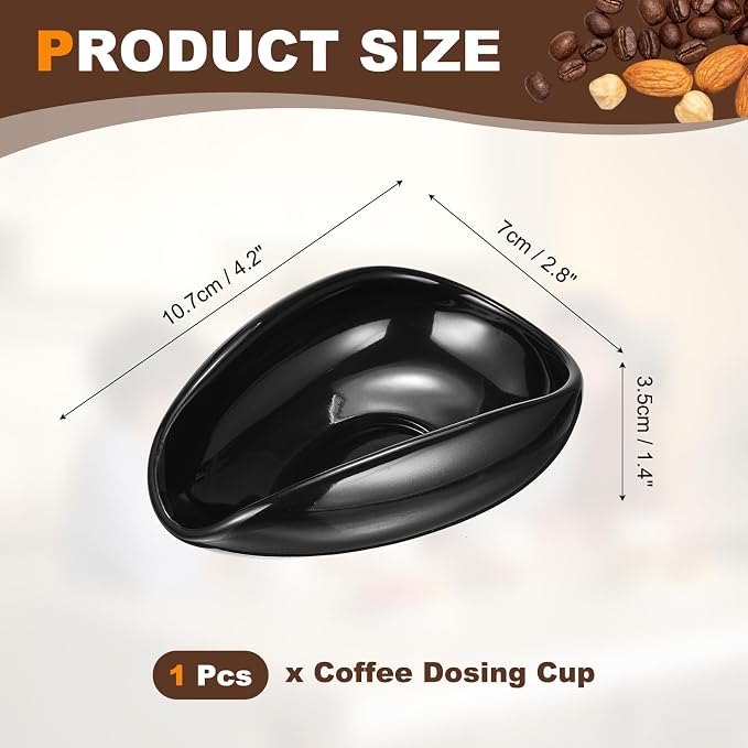 uxcell Coffee Dosing Cup, Ceramic Coffee Beans Dosing Cup Dose Measuring - Image 2