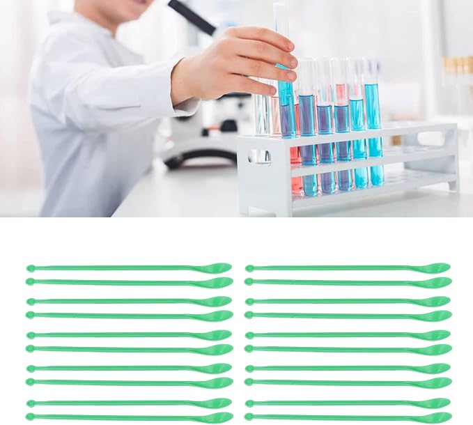 20PCS Double Ended Spoon Mini Plastic Sampling Spoons - Image 4