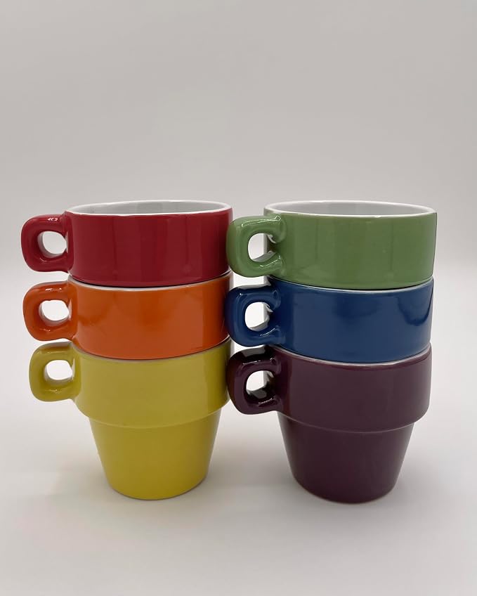gypsy color 3 oz Espresso Stacking Mug Set - Image 4