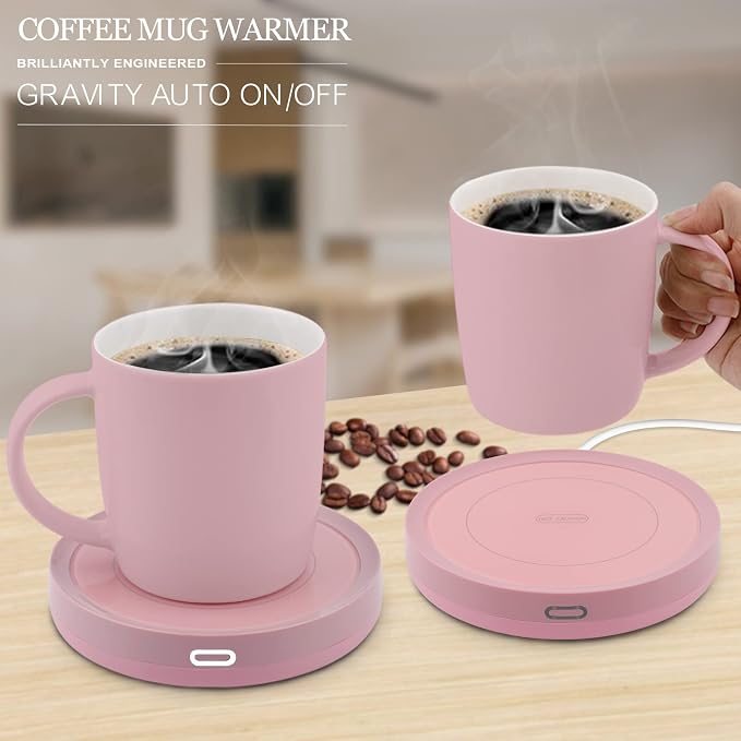 BESTINNKITS Smart Coffee Set Auto On/Off Gravity-induction Mug Office Desk Use - Image 2