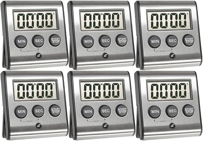 Elegant Digital Kitchen Timer Stainless Steel by eTradewinds