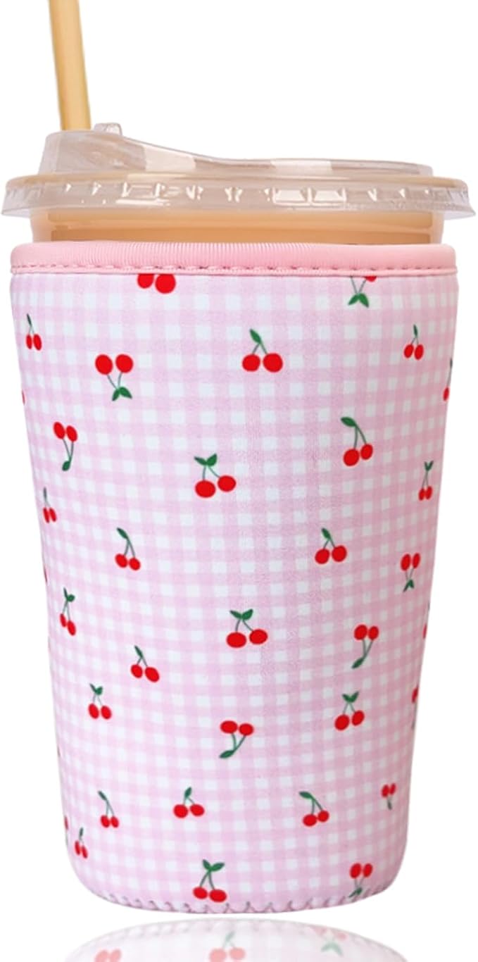 Reusable Insulated Sleeve for Iced Coffee Cup, Coffee Neoprene Sleeve for Cold by Unknown
