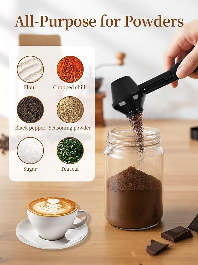 Coffee Scoop & Funnel for Ground Coffee Reusable K Cup Refiller, Barista - Image 6