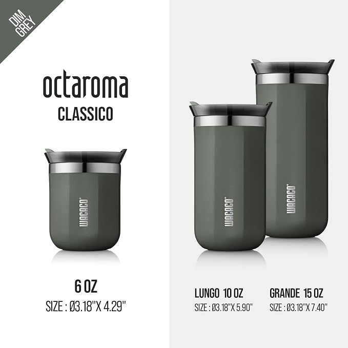WACACO Octaroma Classico Vacuum Insulated Coffee Mug, Double-wall Stainless - Image 7