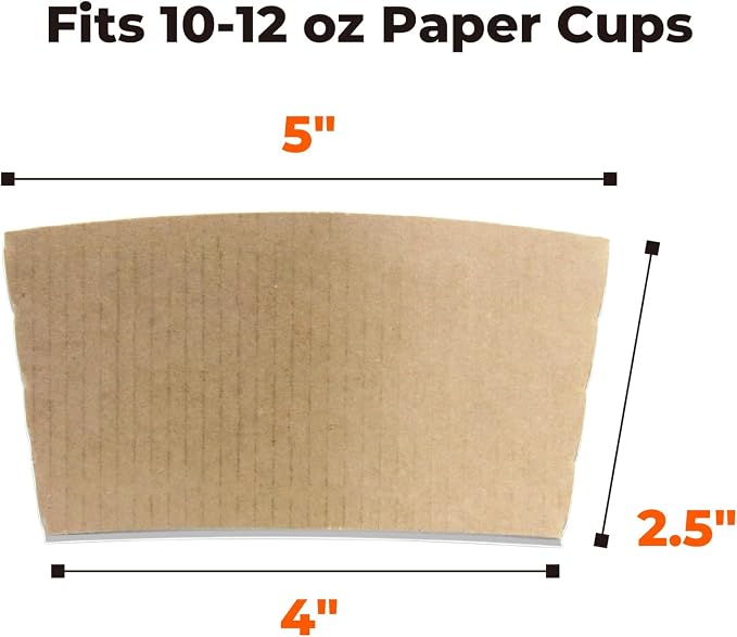 FMP Brands 1000 Pack Coffee Sleeves - Image 3