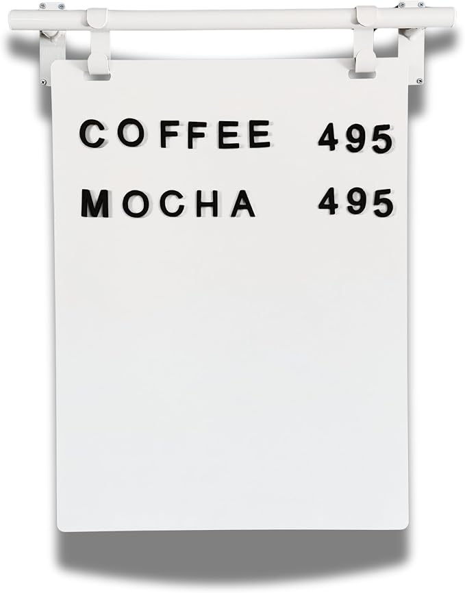 Hanging Menu Contemporary Style Chalkboard Sign, Metal Menu Display 22x28 - Image 2