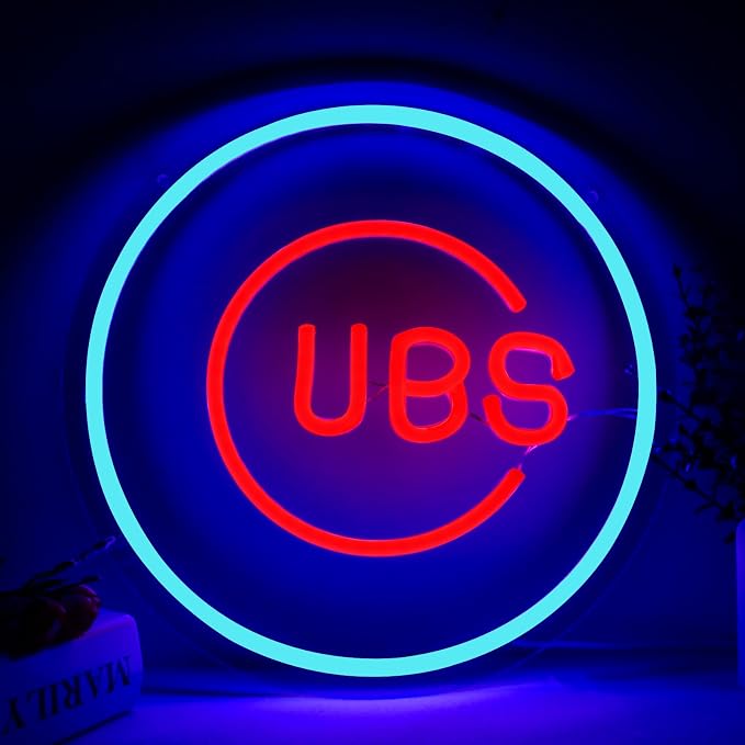 Balanar Cubs Neon Sign Baseball by BalanarNeon