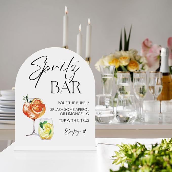 Spritz Bar Sign Aperol Spritz Decor Cocktail Drink Bar Sign - Image 3