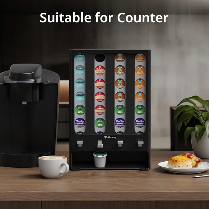 LifeMoreasy K Cup Holder Creative Coffee Pods Storage Stand Vending-Style K Pod - Image 4