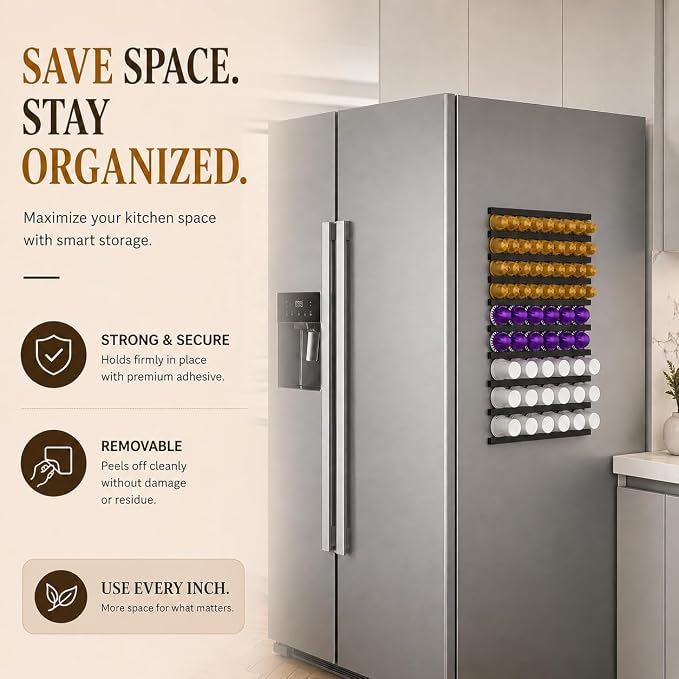 Adhesive Coffee Pod Holder, Coffee Pod Storage - Image 7