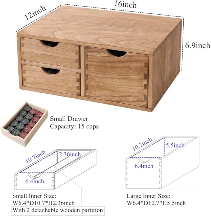 DDYURI Capsules Coffee Storage Drawer - Image 3