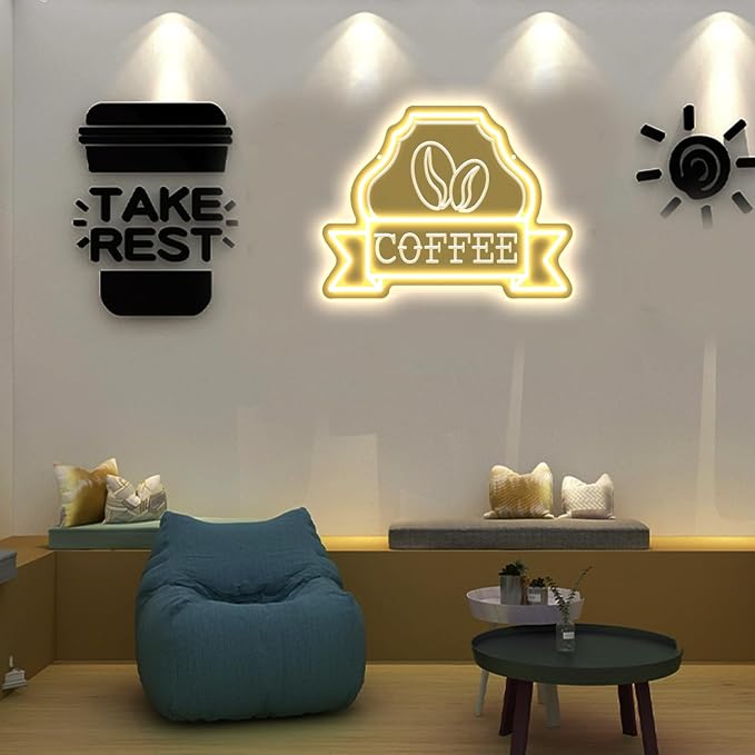 Coffee Neon Signs for Wall Decor Bright Led Lights for Coffee Bar Led Sign Room - Image 3