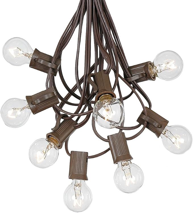 G30 Patio String Lights with 125 Globe Bulbs by NoveltyLights-LightExperts
