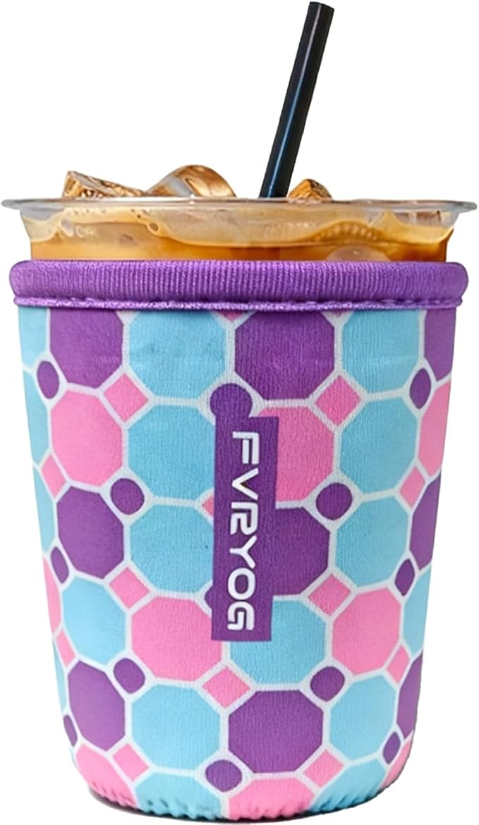Reusable Insulated Neoprene Iced Coffee Sleeves by Fvryog