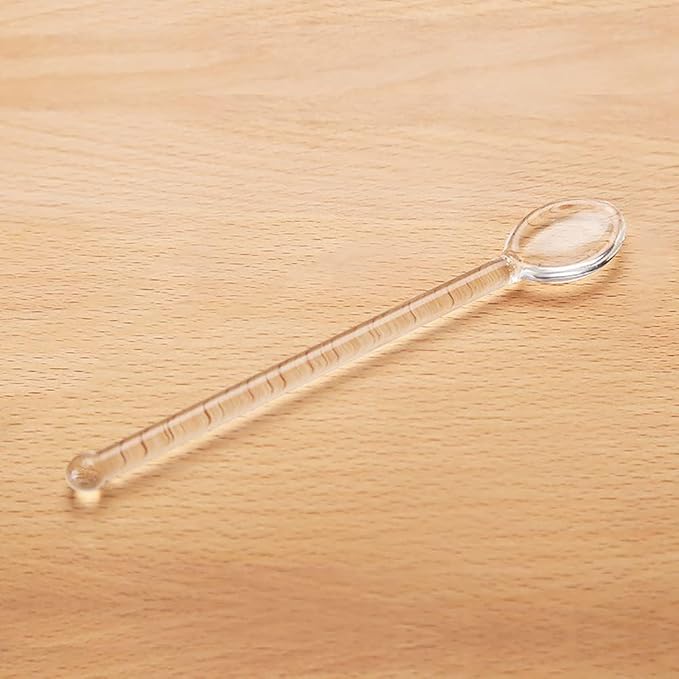 2 Pcs Clear Glass Drink and Dessert Spoons - Image 4