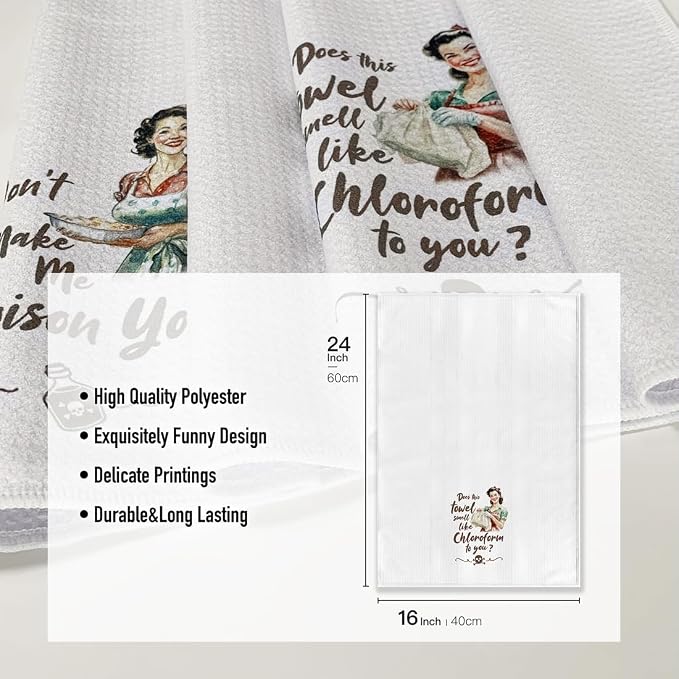 Joked Kitchen Towels for Women- Funny Cute Dish Towel for Kitchen DéCor - Image 4