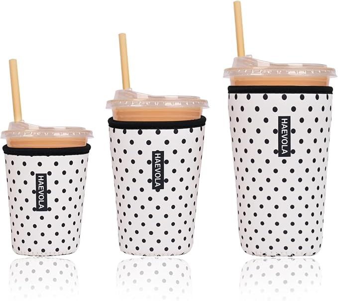 Reusable Insulated Neoprene Iced Coffee Cup Sleeve, Durable Drink Sleeve by Unknown