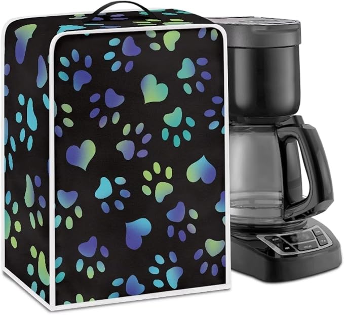 Blue Dog Paw Coffee Machine Covers Removable Covers by Kathyboom