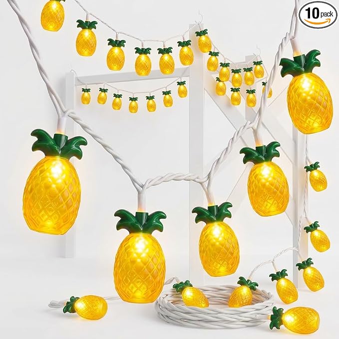 Abeja Summer String Light, 8.5Ft Pineapple Fairy Lights by Abeja