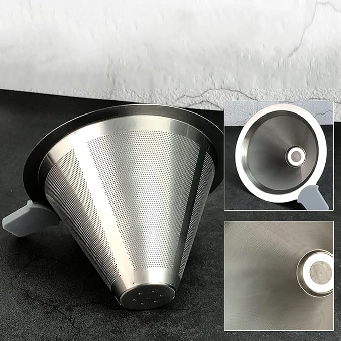 Adjustable Stainless Steel Pour Over Coffee Maker Station Stand - Image 9