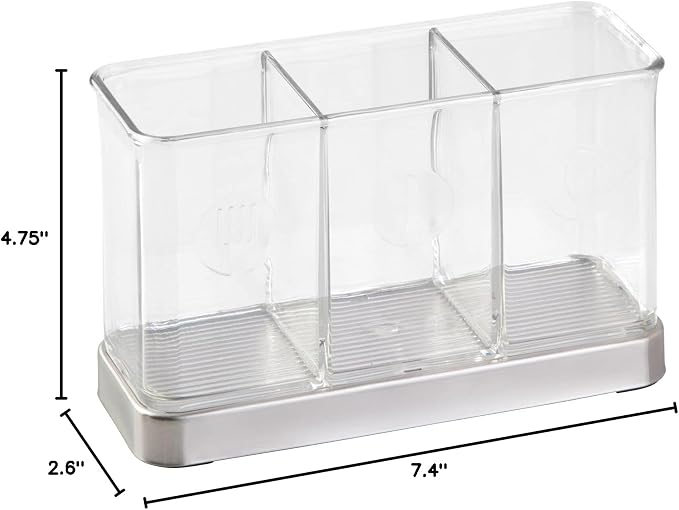 mDesign Cutlery Holder Modern Cutlery Basket - Image 9