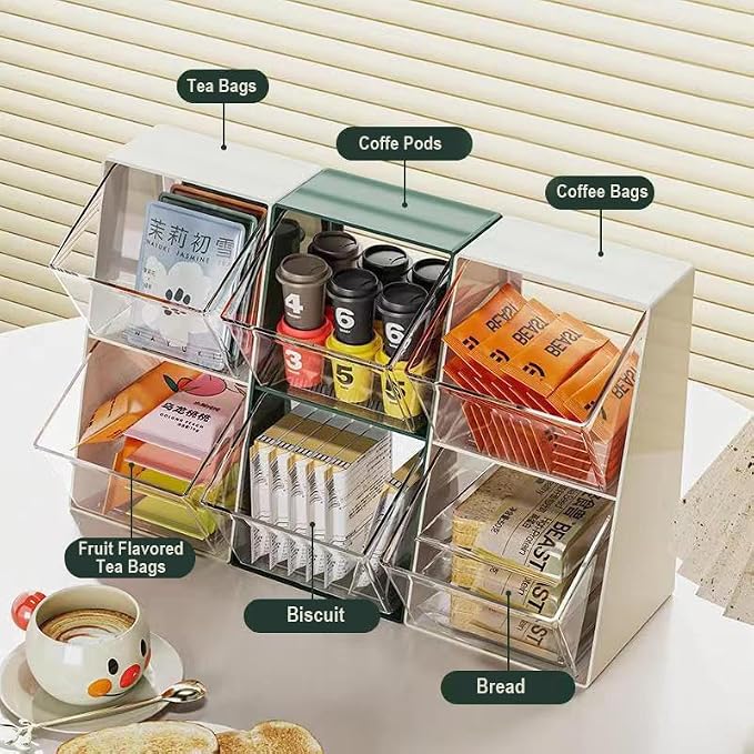 K Cup Holder, Large Capacity Tea Bag Organizer - Image 8