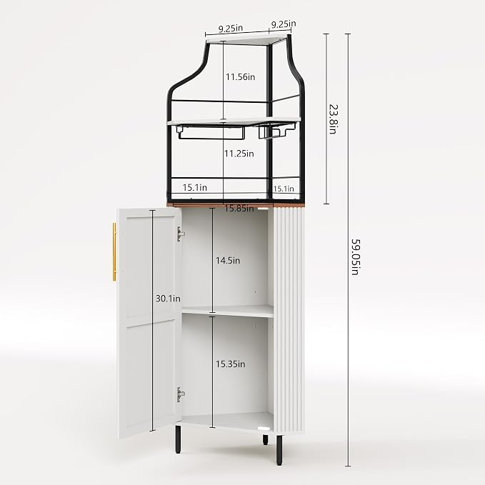 ARTPOWER Corner Bar Cabinet - Image 2