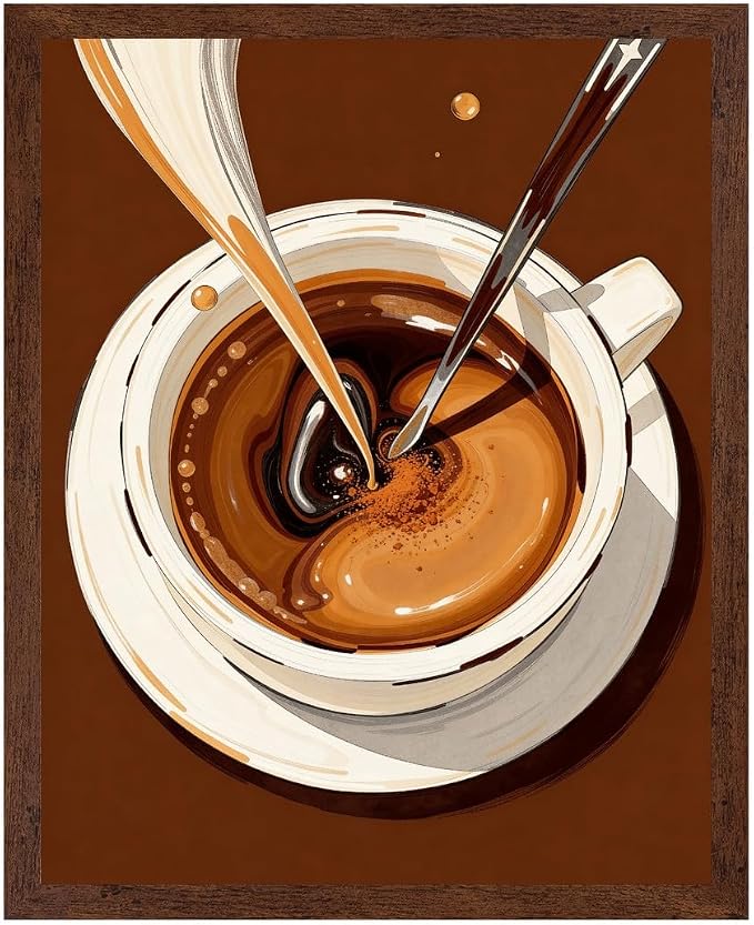 Lawrence Williams Designs Coffee Cream Pour Poster by LawrenceWilliamsDesigns