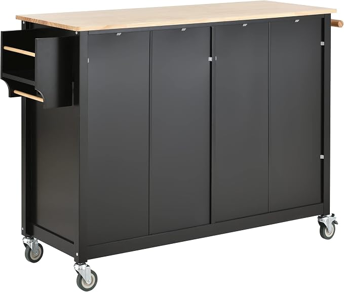 Kitchen Island Cart, Rolling Kitchen Island on Wheels - Image 9