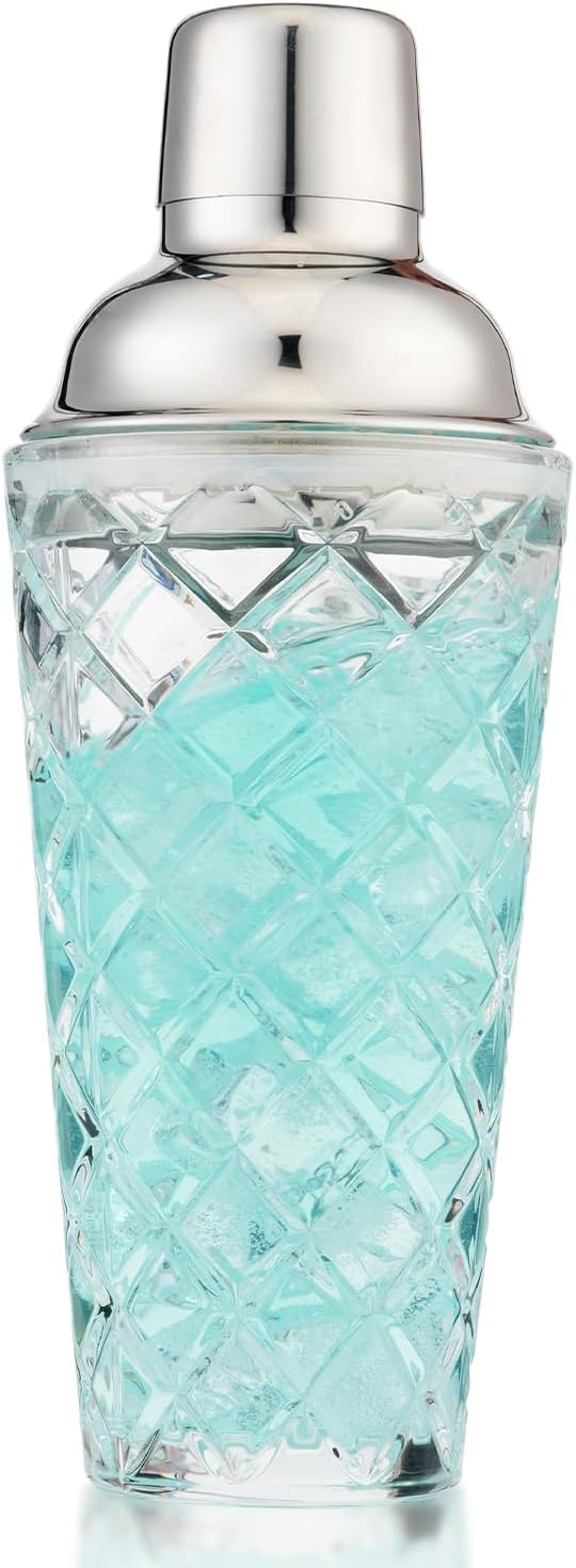 Glass Cocktail Shaker 14.2oz, Martini Shaker, Drink Shaker by Gbuxska