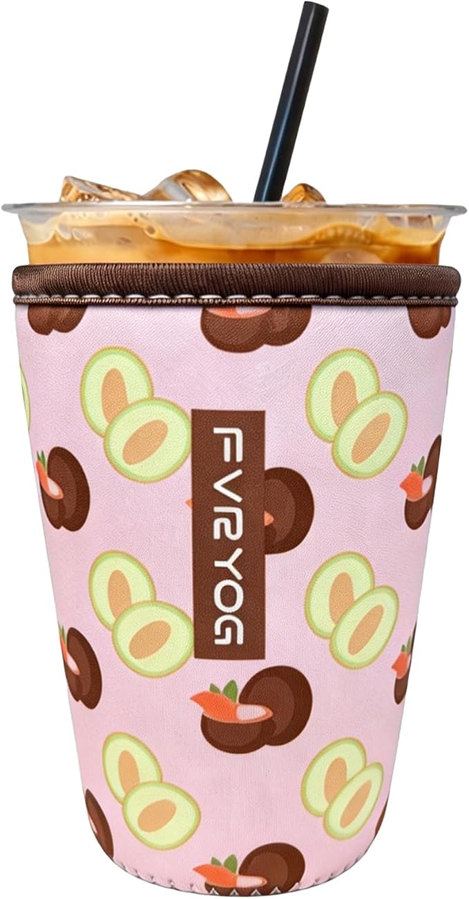 Reusable Insulated Neoprene Iced Coffee Sleeves by Fvryog