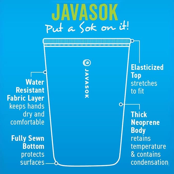 Sok It JavaSok Iced Coffee & Cold Soda Insulated Neoprene Cup Sleeve - Image 6