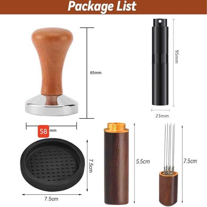 ZJchao 58mm Coffee Tamper Set - Image 4