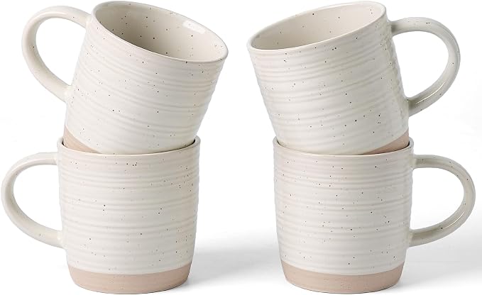 famiware Coffee Mugs Set of 4, 13 oz Mug Set, Ceramic Cup Set by Famiware