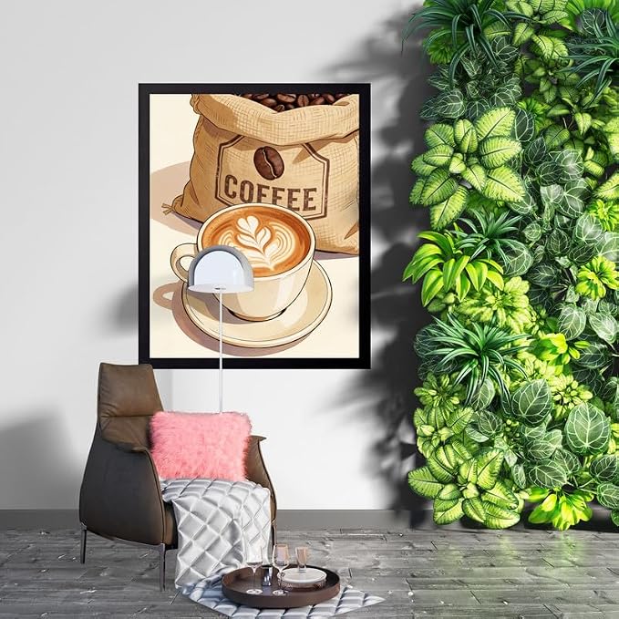 Lawrence Williams Designs Latte Coffee Beans Poster - Image 7
