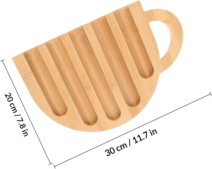 Toyvian Wooden Coffee Capsule Container Mug-shaped Pod Holder Stand Rustic - Image 2