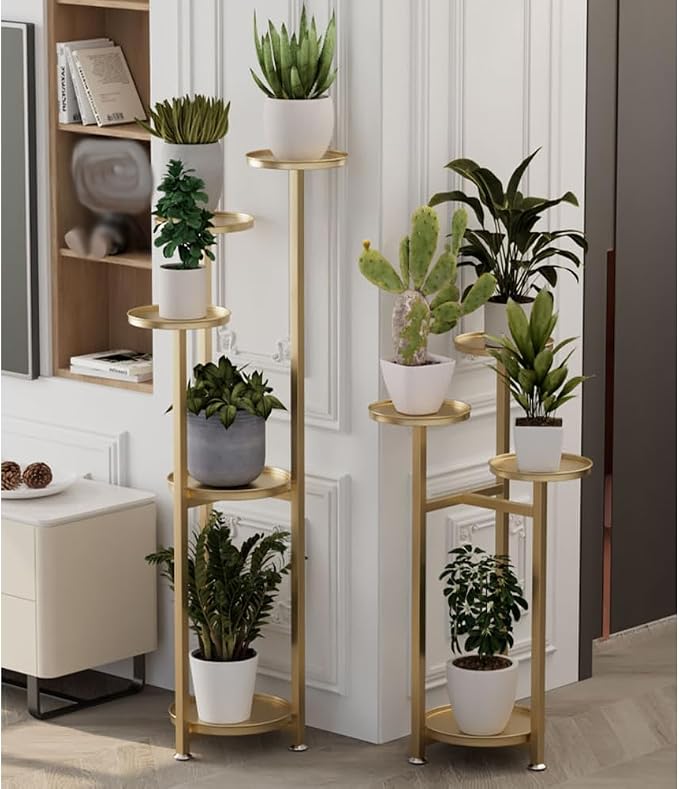 Takywep Corner Plant Shelving Multi-Layer Heavy Duty Metal Flower Pot Stand - Image 3