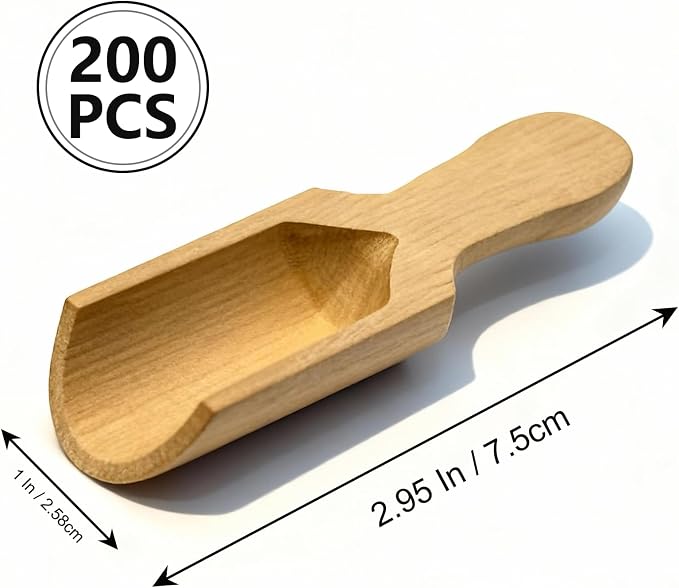 100/200 Pack Mini Wooden Spoons - Image 2