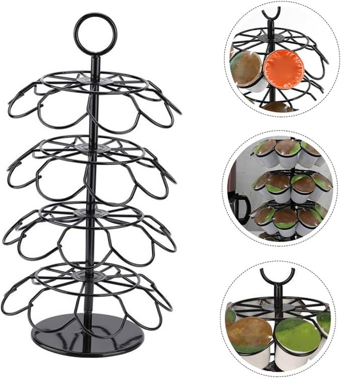 Alipis Coffee Capsule Storage Rack 4-Layer Creative Rotating Organizer - Image 8