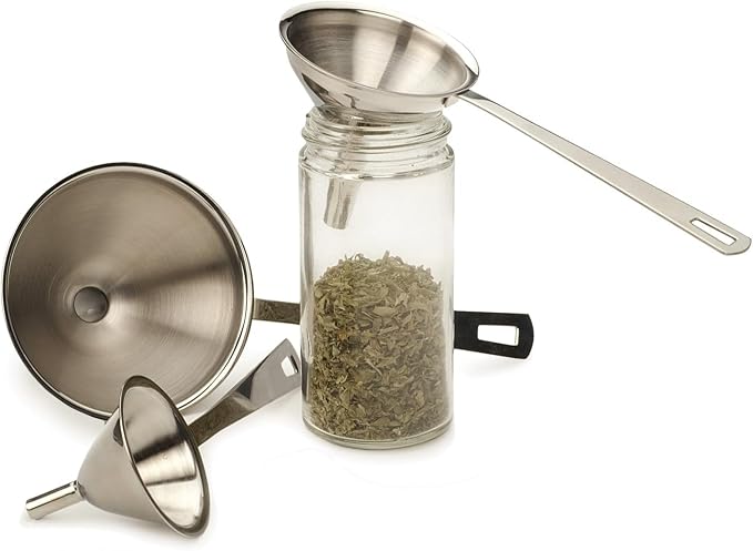 RSVP International Endurance Collection Kitchen Spice Jar/Oil Bottle Funnel - Image 6