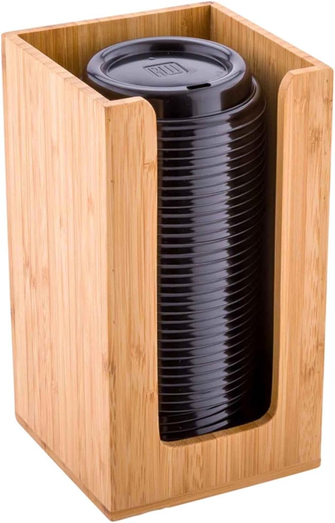 Restaurantware-4.5 x 8 Inch Coffee Cup Dispenser, Bamboo Cocktail Napkin Holder by Restaurantware