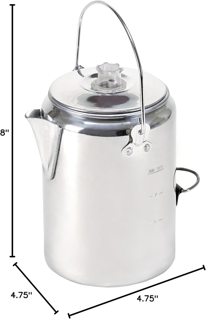 Stansport Aluminum Percolator Coffee Pot - Image 10