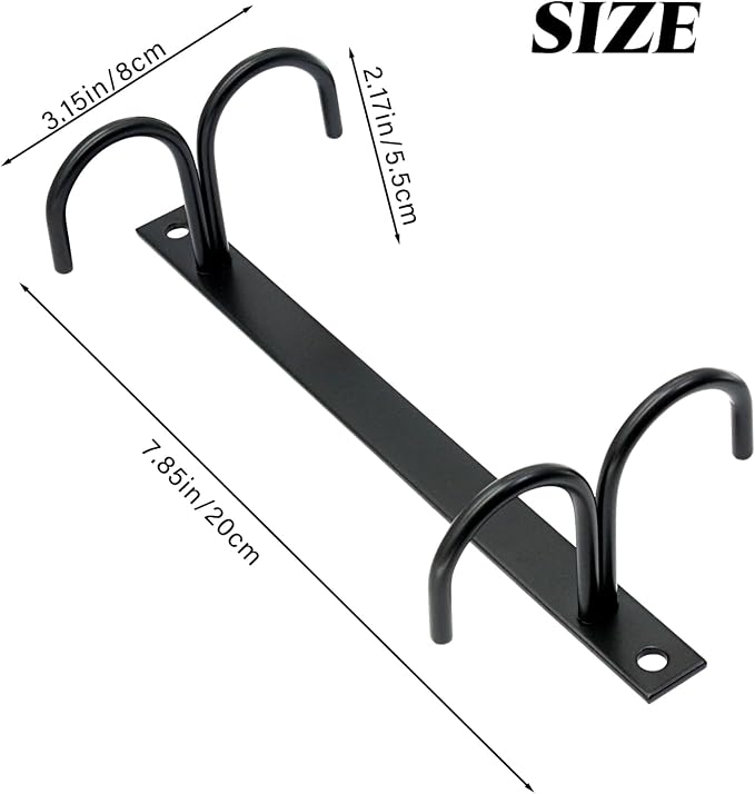 6 Pack Mug Holder with 24 Hooks, Coffee Cup Holder Under Cabinet Organizer - Image 3