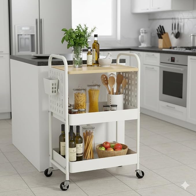 danpinera 3 Tier Rolling Cart - Image 5